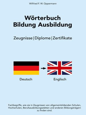 cover image of Wörterbuch Bildung Ausbildung
